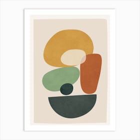 Colorful Abstract Shapes 2 Art Print