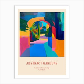 Colourful Gardens Franklin Park Conservatory Usa 1 Red Poster Art Print