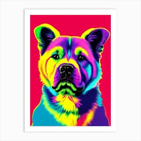 Chow Chow Andy Warhol Style Dog Art Print