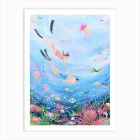 Snorkle Art Print