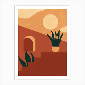 Desert Scene Art Print