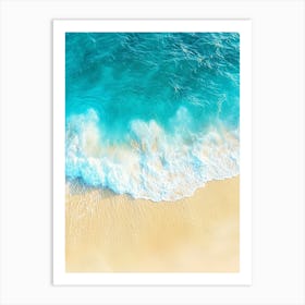 Beach Sand And Sea Art Print