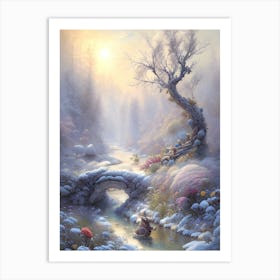 Winter Wonderland Landscape Art Print