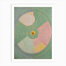 Pastel Abstract Circle Art Print