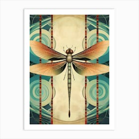 Dragonfly Wandering Gilder Pantala 1 Art Print