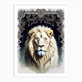 Lion art 59 Art Print