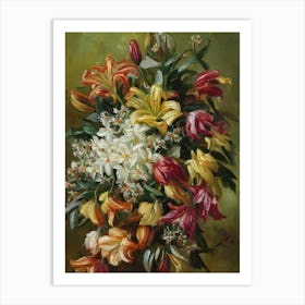 Lilies Painting 2 Flower Art Print