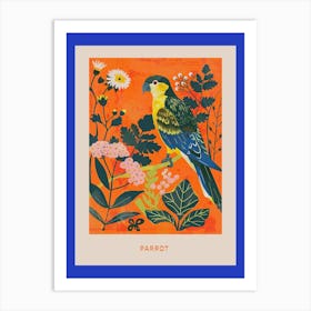 Spring Birds Poster Parrot Art Print