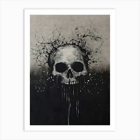 Skull And Branches Art Print