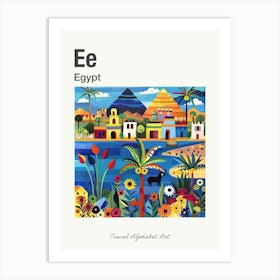 Kids Travel Alphabet  Egypt 4 Art Print