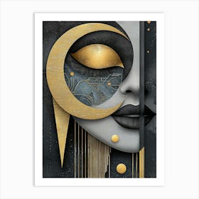 Abstract Portrait Art Print