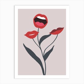 Singing Lips bloom Art Print