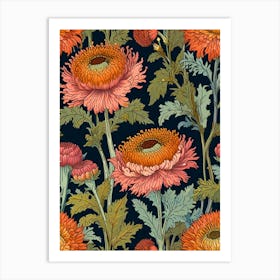 William Morris Floral Pattern 7 Art Print