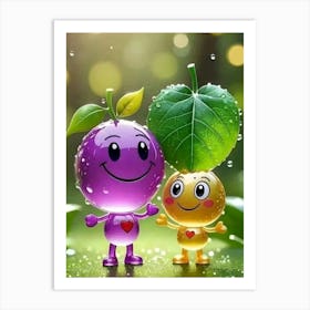 Happy Couple- Kids Art Print