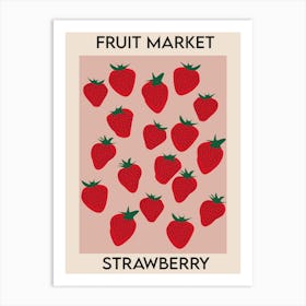 Fruit Market Strawberry Art Print