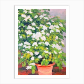 Japanese Aralia 3 Impressionist Painting Plant Art Print
