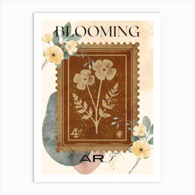 Stamp Blooming Art Print