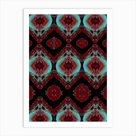 Abstract Red And Blue 9 Art Print