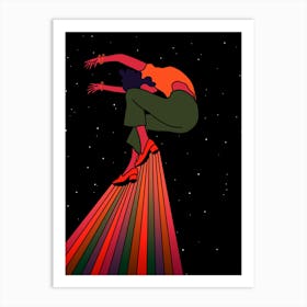 Dancing In Outer Space Art Print