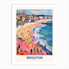 Brighton England Uk Travel Poster Art Print