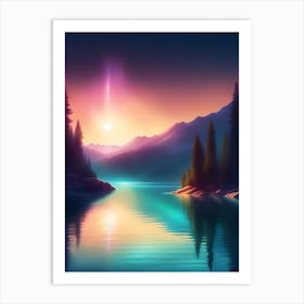 Landscape Painting 4 Art Print