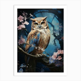 Owl In The Forest Art Print