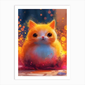 Cute Cat Art Print