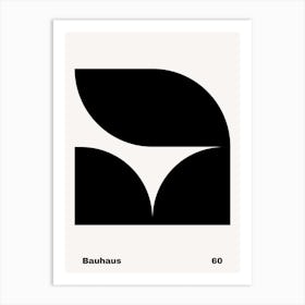 Geometric Bauhaus Poster B&W 60 Art Print