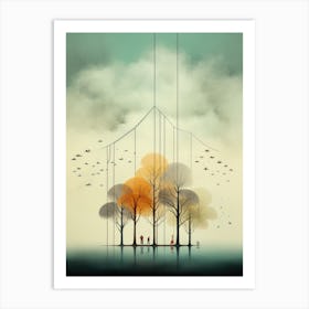 Tree In The Sky 2 Art Print