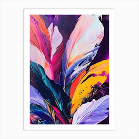 Colorful Feathers Art Print