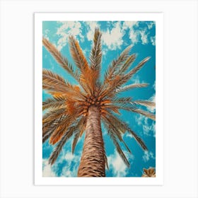 Palm Tree Against Blue Sky 2 Art Print