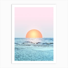Sunset In The Sea 1 Art Print