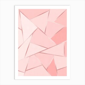 Geometry with golden lines 6 Art Print