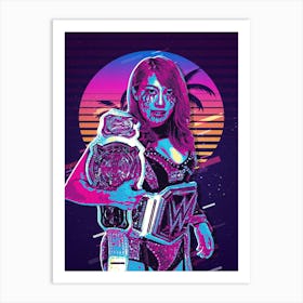 Asuka 80s Retro Art Print