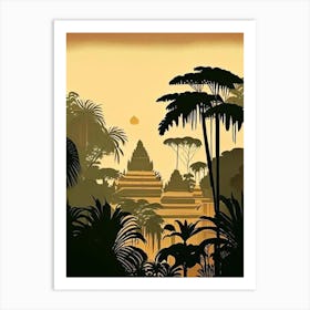 Siem Reap Cambodia Rousseau Inspired Tropical Destination Art Print