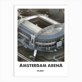 Amsterdam Arena, Football, Stadium, Soccer, Art, Wall Print 1 Art Print