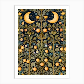 William Morris Moon And Oranges Art Print