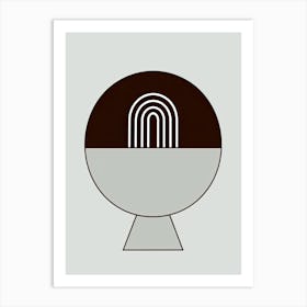 Barcelona Perspective Minimalist Bauhaus Art Print