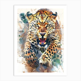 Leopard Painting Art Print