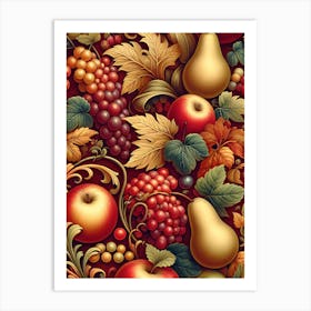 Harvest - for Kitchen  or Dining  Room Decor  AI Art Print