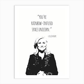 Leslie Knope Best Friend Art Print