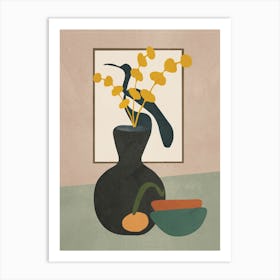 Branches In A Vase Art Print