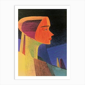 Portrait Of A Woman 95 Art Print