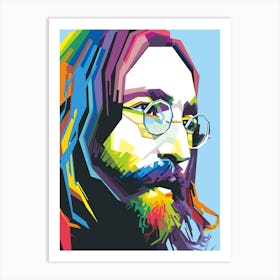 John Lennon Fanart WPAP Art Print