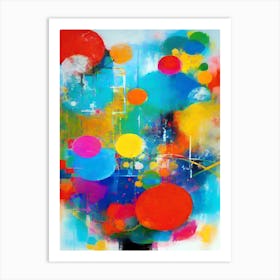 Abstract happy life Art Print