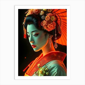 Geisha 4 Art Print