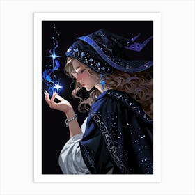 Witch Holding A Star 1 Art Print