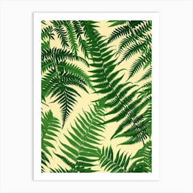 Pattern Poster Holly Fern 3 Art Print