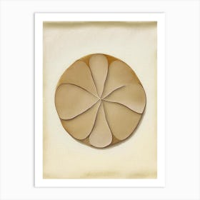 Sand Dollar 1, Symbol Abstract Painting Art Print