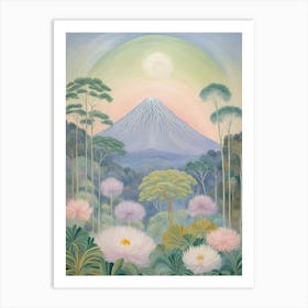 Jungle Volcano no1 Art Print